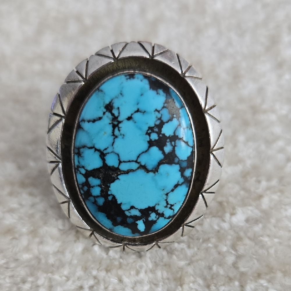 Authentic Turquoise and Sterling Silver ring